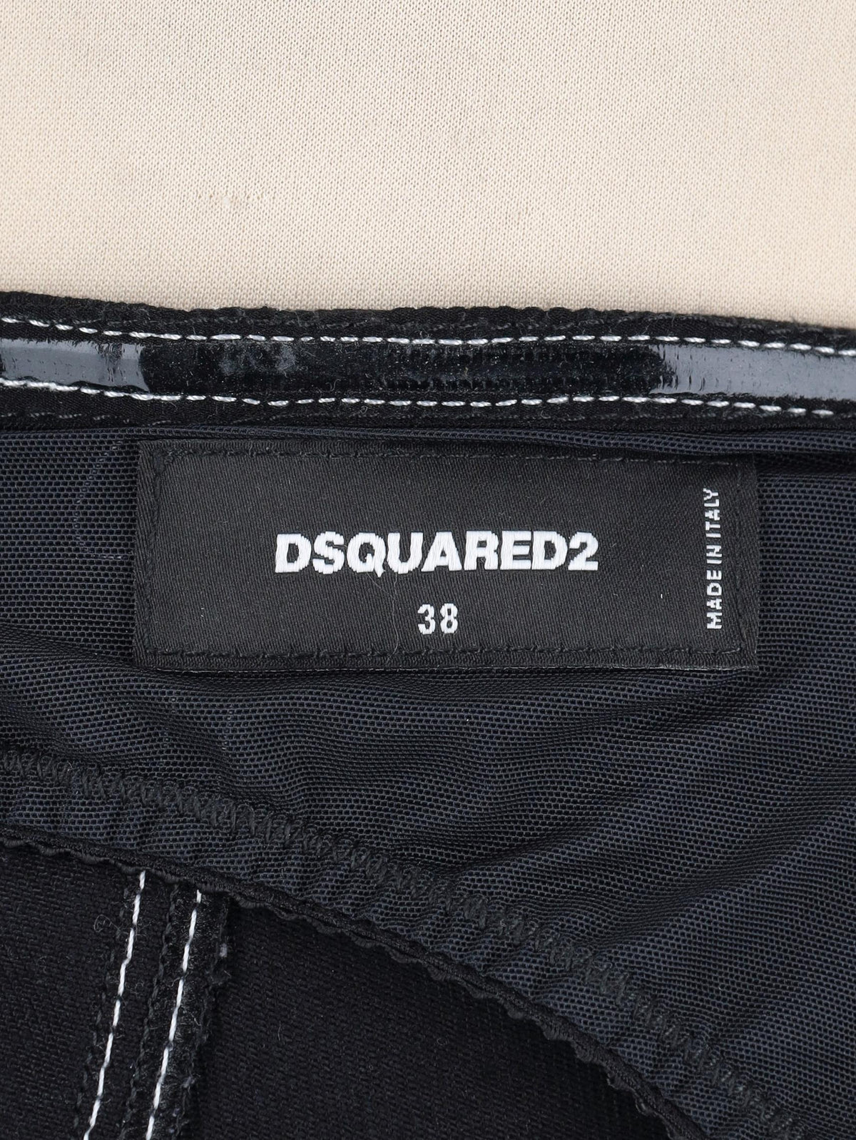 Dsquared2 Stretch Denim Bondage Mini Dress CVM26.23.40  Dsquared² 
