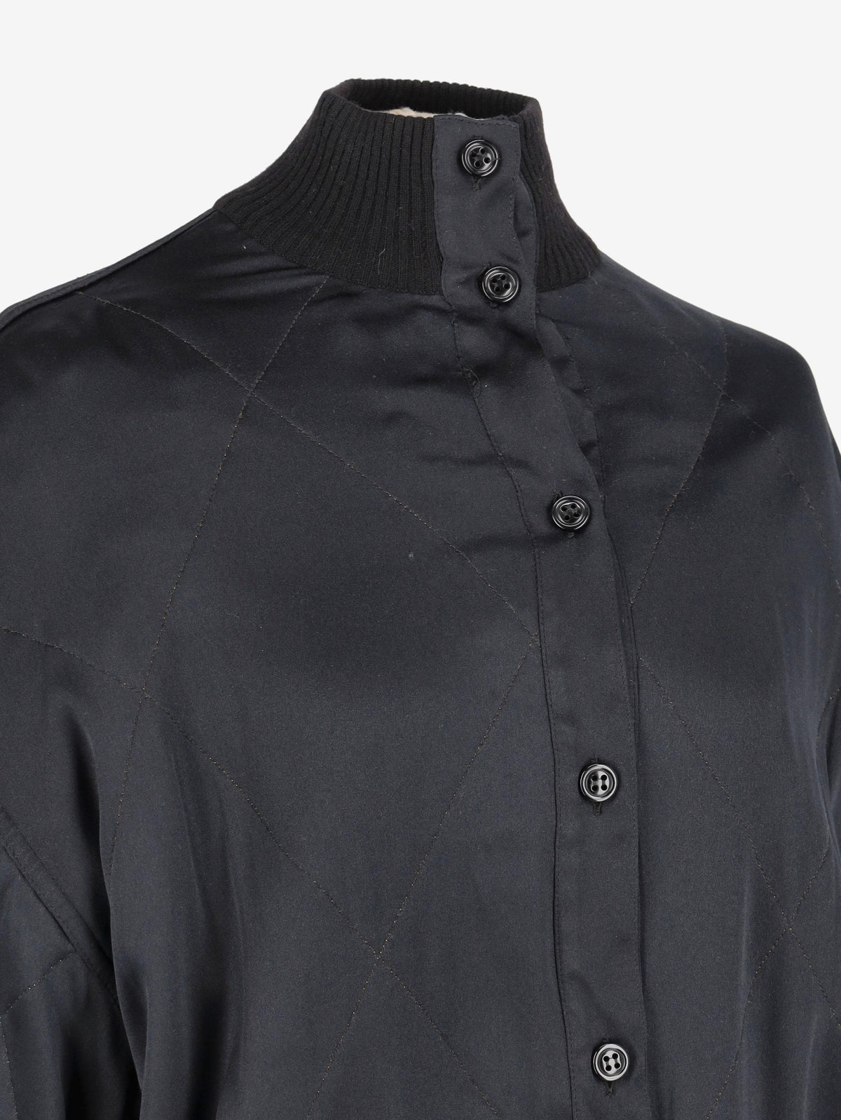 Vintage Black Quilted Jacket W2511.118.05  Vintage 