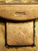 1980s brass Chanel buckle with purple stone B0045  Chanel 
