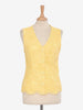 Gai Mattiolo Yellow vest in lace