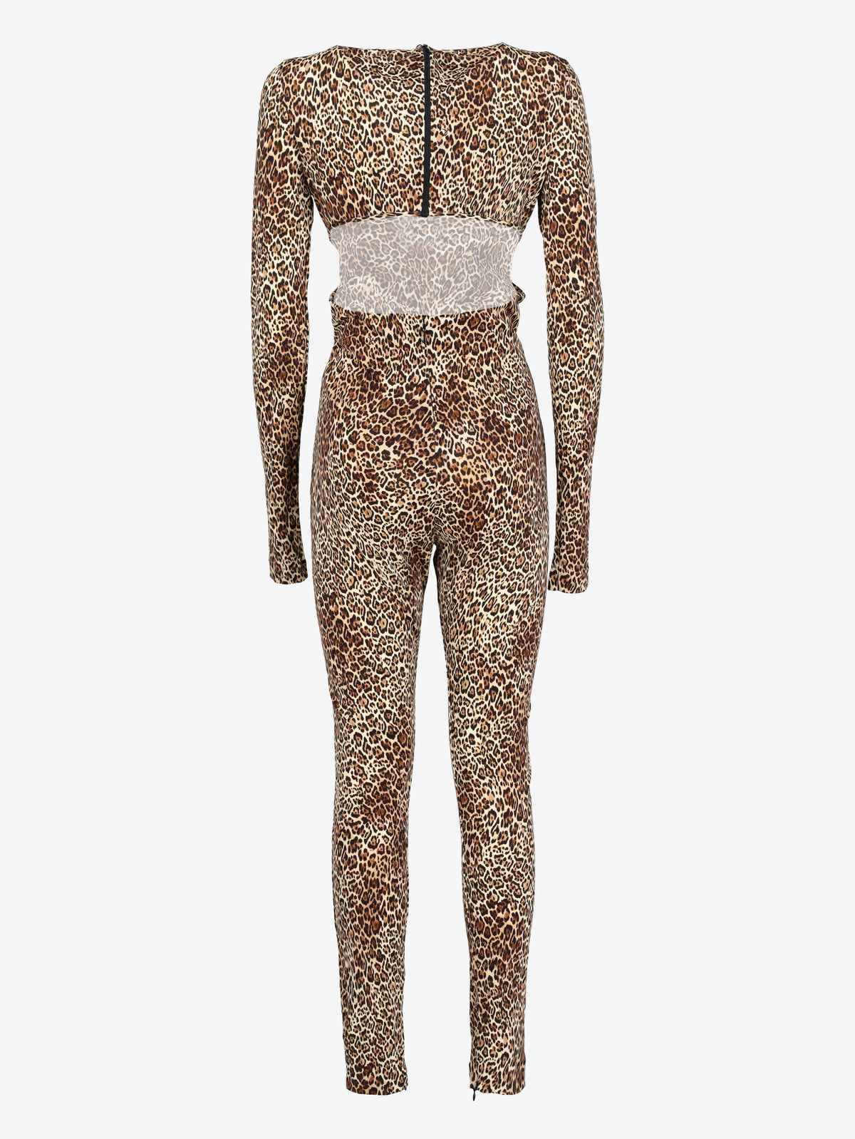 Dsquared2 Leopard Print Jersey Cutout Jumpsuit CVM26.23.64  Dsquared² 