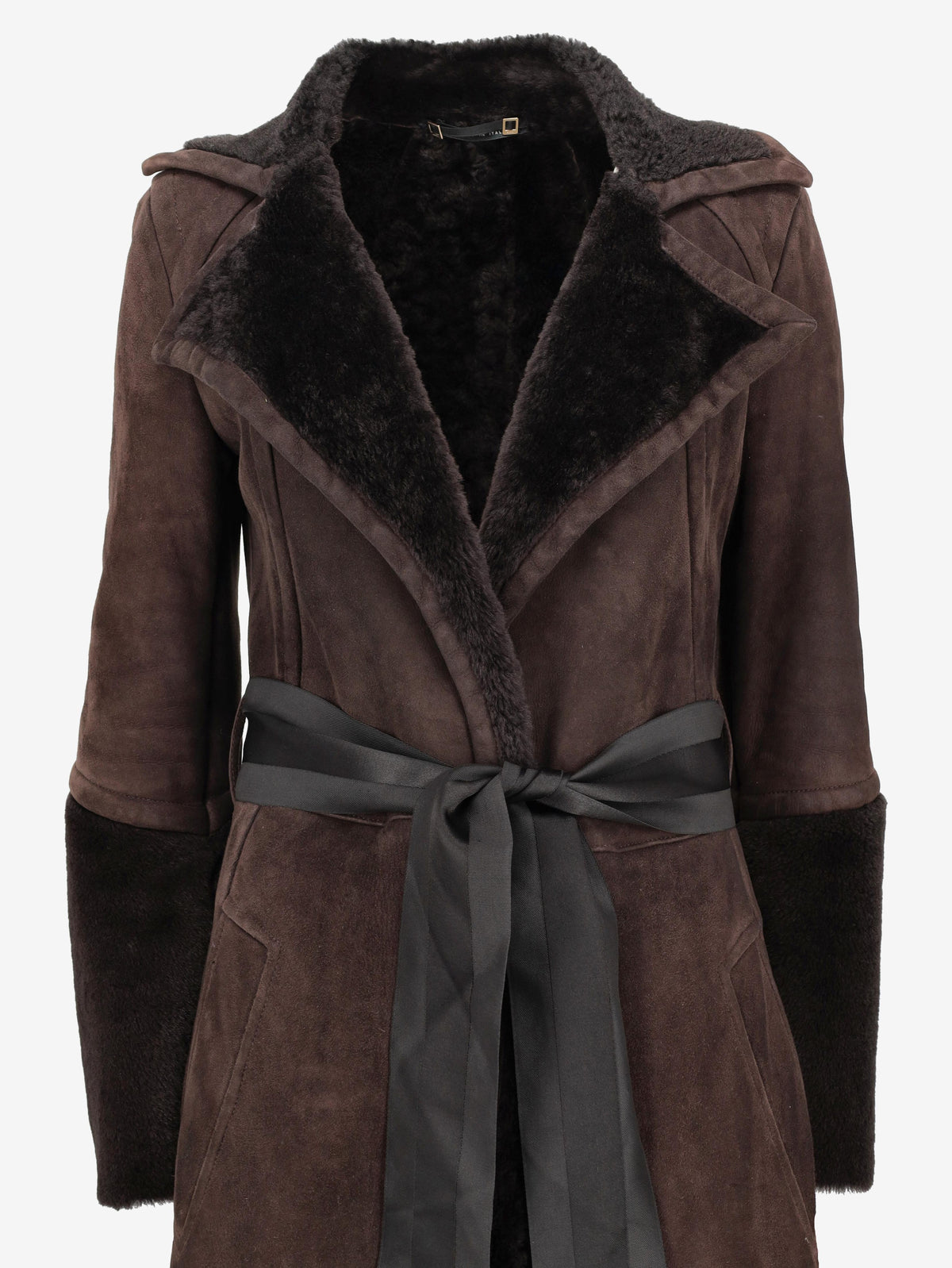 Gucci Shearling-Lined Leather Coat CVM26.5.12  Gucci 