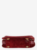 Must De Cartier Burgundy Suede Suitcase