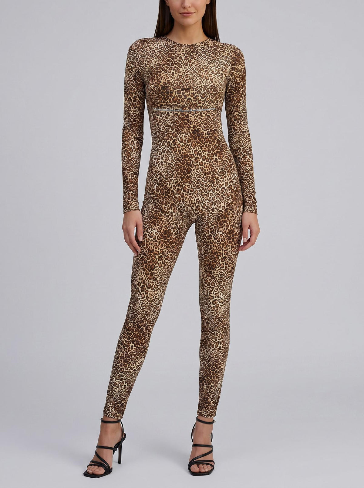 Dsquared2 Leopard Print Jersey Cutout Jumpsuit CVM26.23.64  Dsquared² 