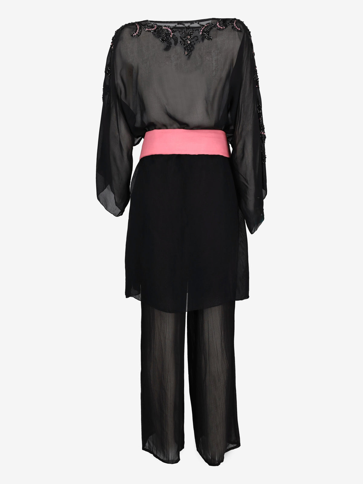 Vintage Blouse & Trousers Set with Sequin Embroidery W150626.22  Vintage 