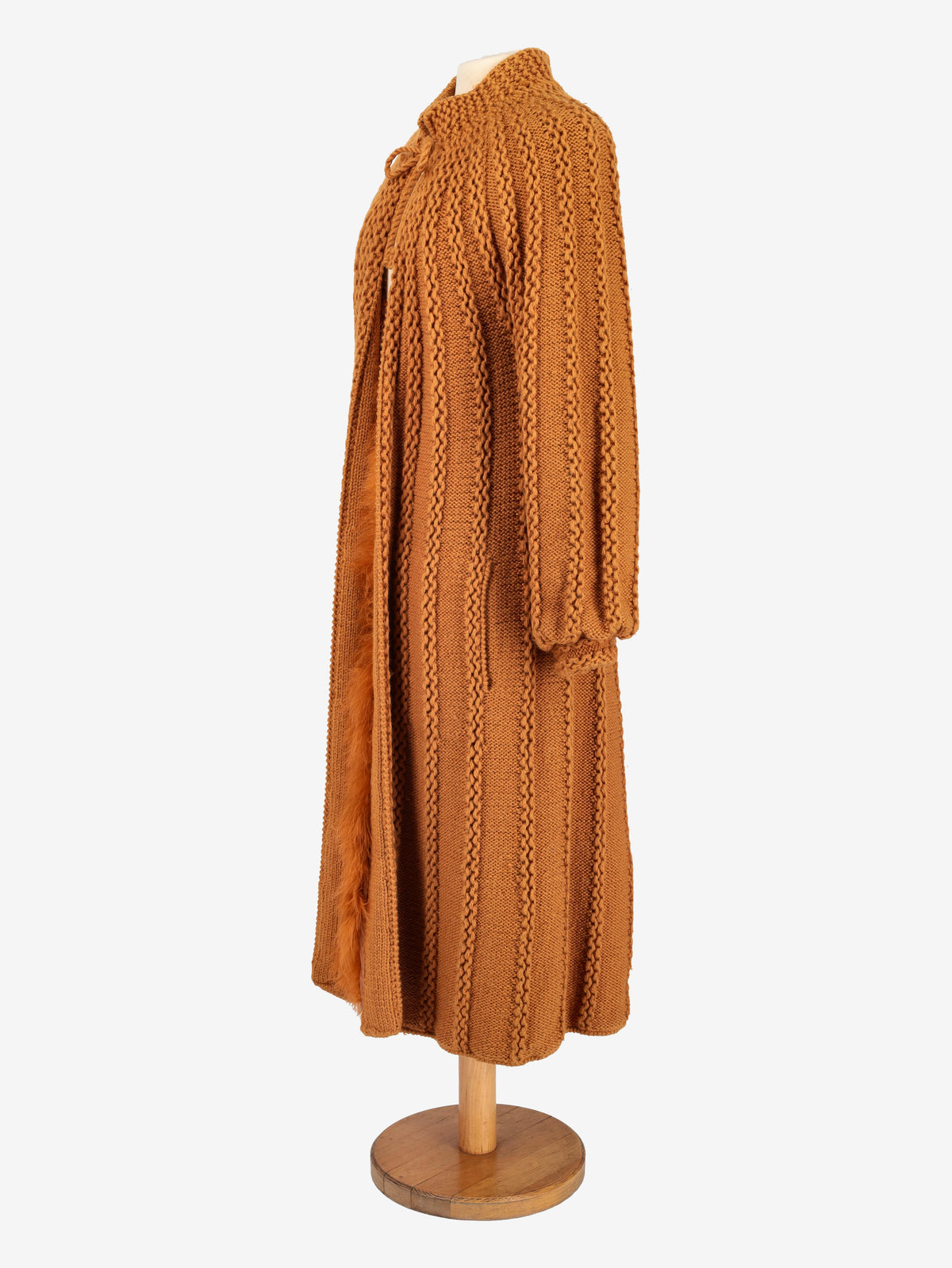 André Laug Orange Wool Long Outwear WCV151124.1  Andre Laug 