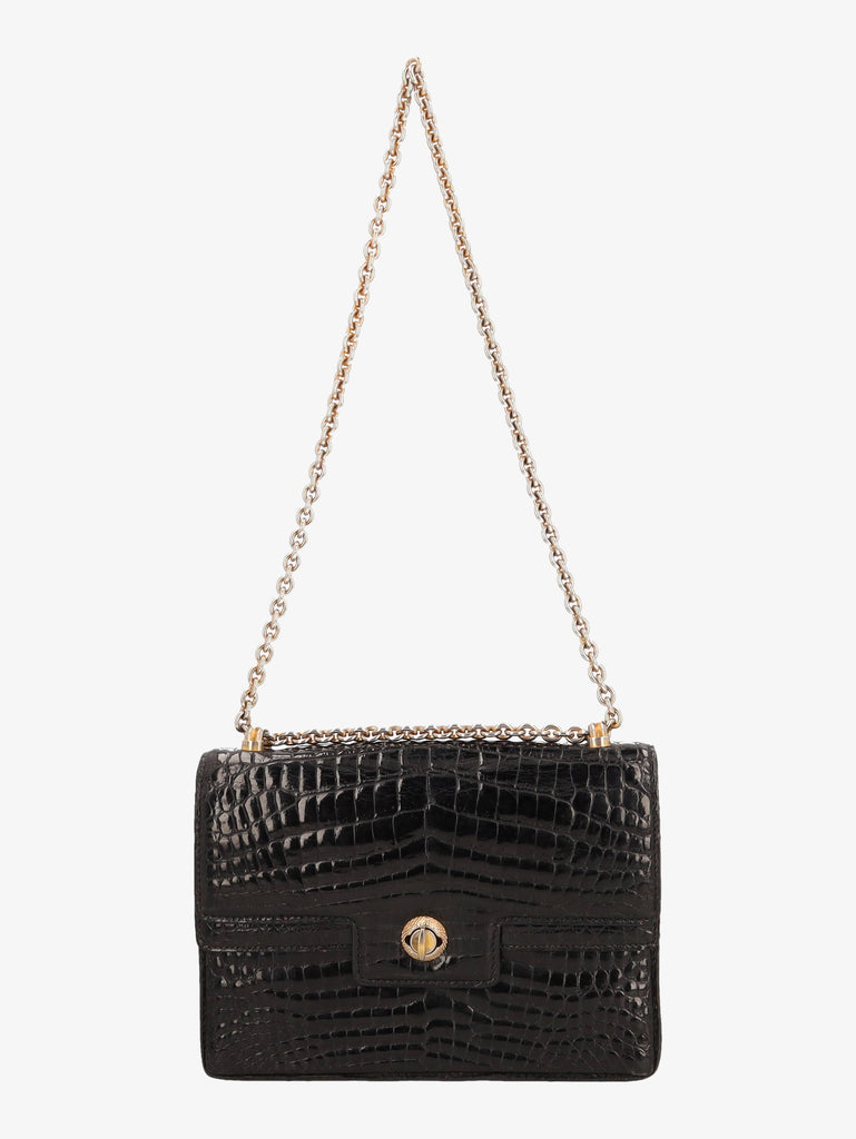 Borsa Gucci con catena in cocco nero