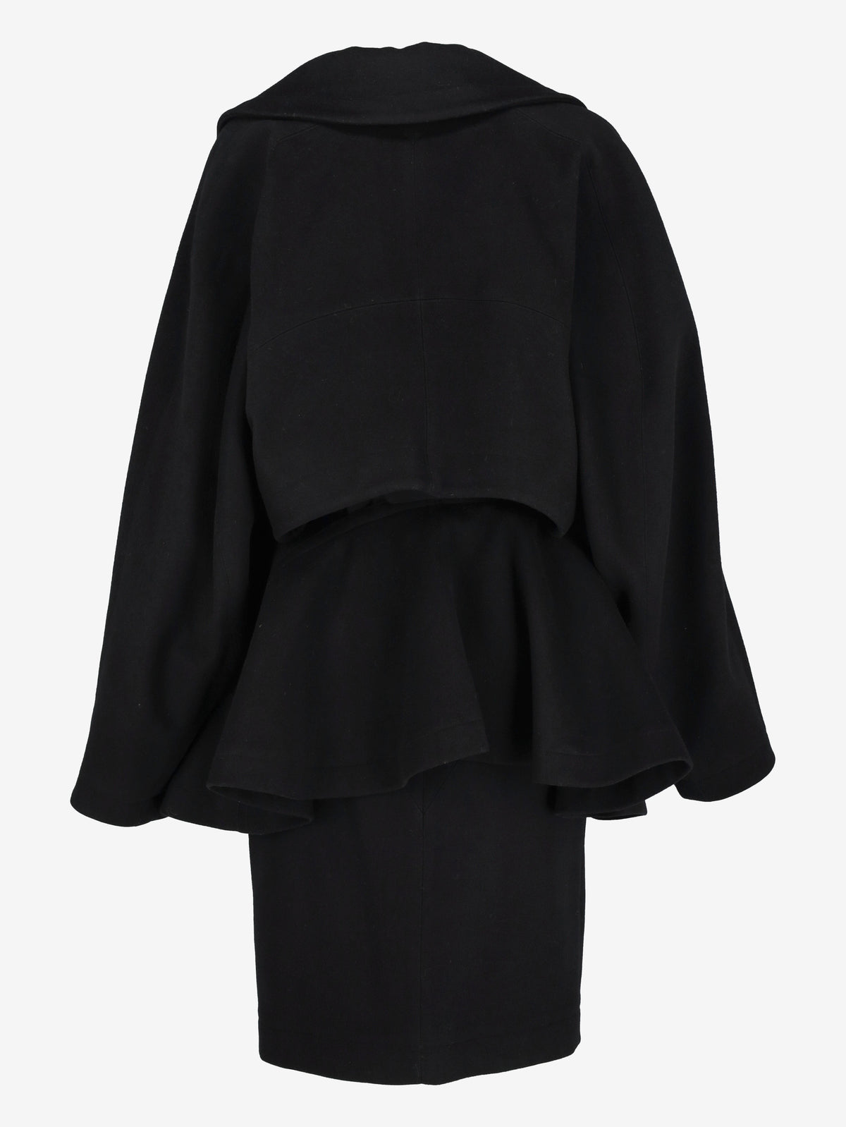 Alaïa Black Wool Coat and Skirt Set WCV100433  Alaïa 