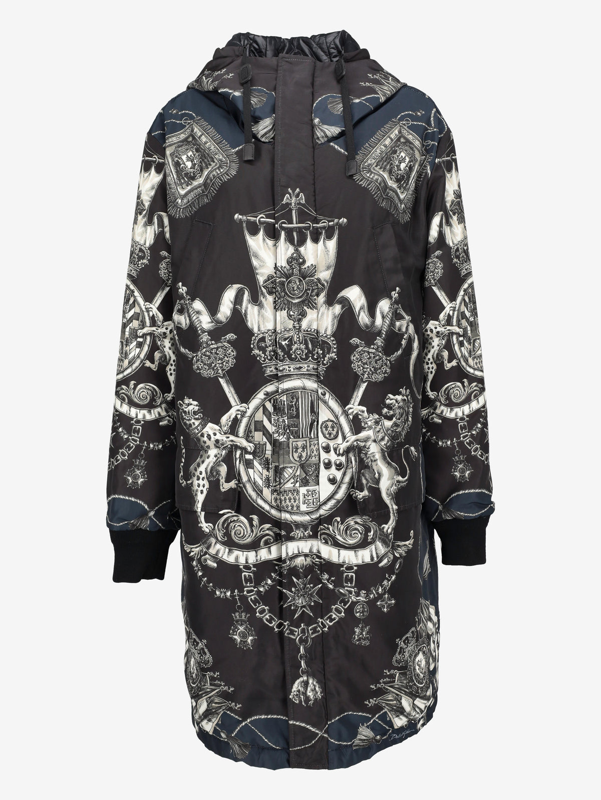 Dolce & Gabbana Monogram Print Long Parka CVM26.22.57  Dolce & Gabbana 