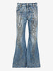 Dsquared2 Bob Jean Flare Denim Pants with Rhinestone Embellishment CVM26.23.11  Dsquared² 