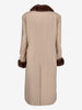 Vintage 2-in-1 Convertible Long Coat with Mink Fur Lining W150626.2  Vintage 