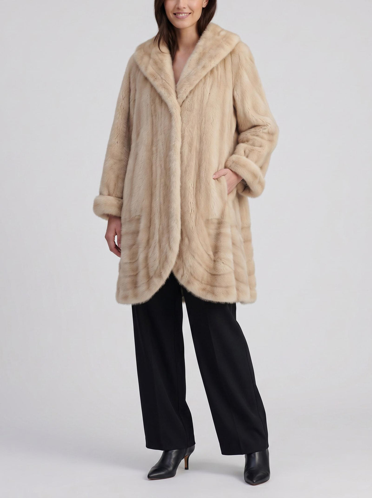 Vintage Mink Fur Coat W150626.6  Vintage 