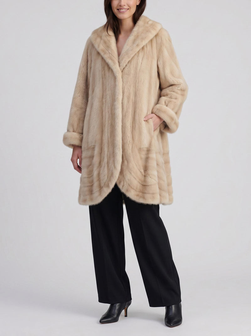 Vintage Mink Fur Coat W150626.6  Vintage 