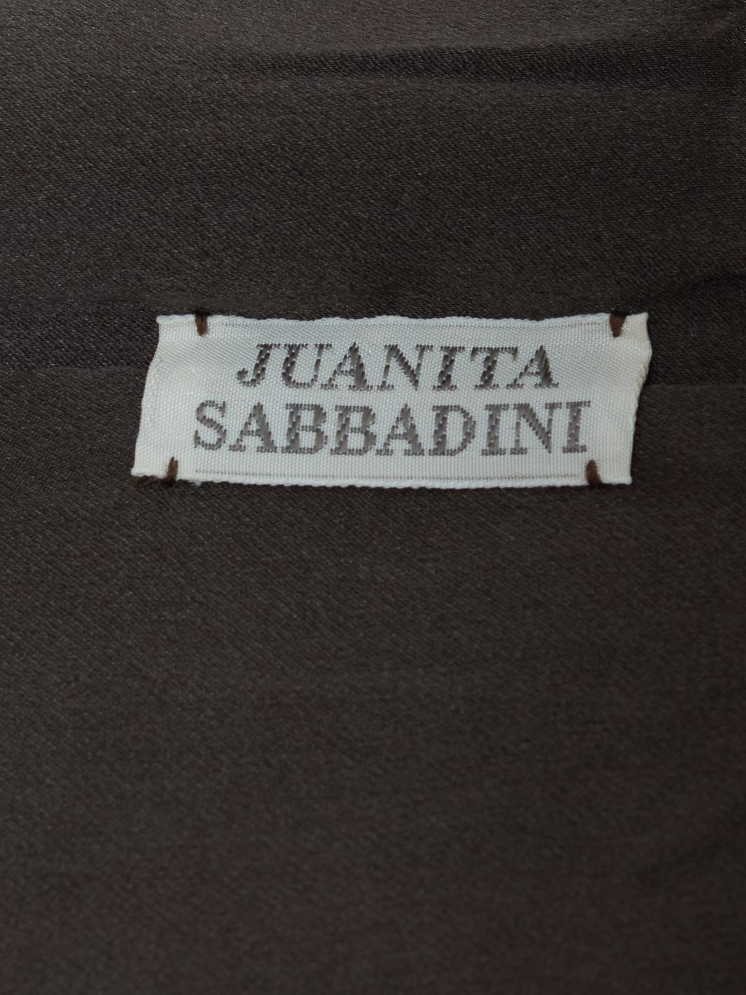 Juanita Sabbadini Brown velvet top