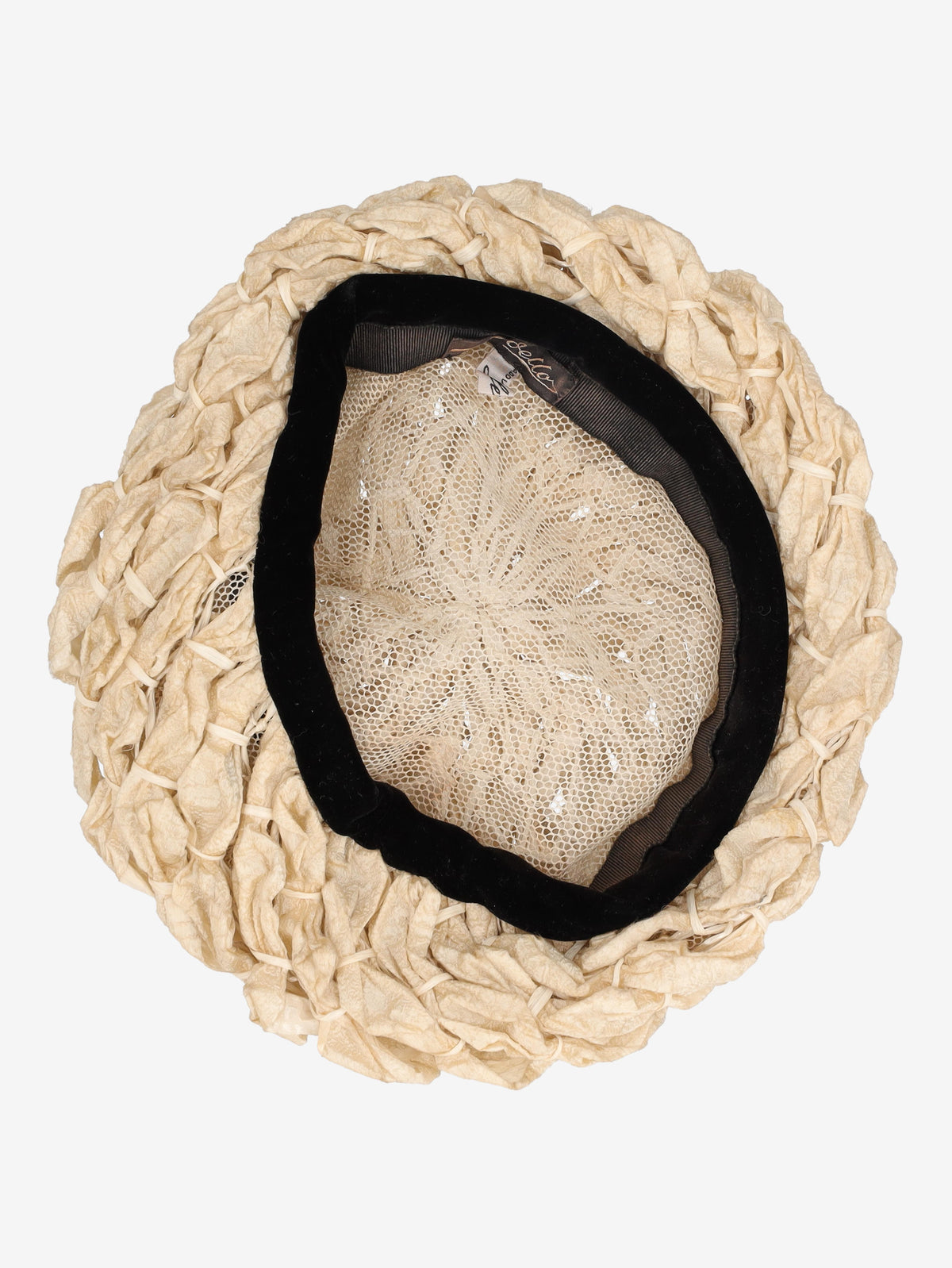 Vintage Floral-Effect Plastic Beret W27526.145  Vintage 