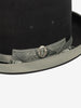 Grey Felt Hat with Silver Ribbon Trim W27526.139  Vintage 