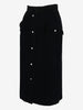 Valentino Boutique Long Velvet Skirt with Jewel Buttons MR260725.157  Valentino 