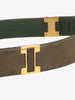 Gucci Vintage Buckle Green Belt