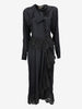 Fendi Black Silk Shirt Dress with Lace Detail W27526.17  Fendi 