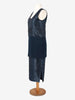 Gianfranco Ferré Blue Navy Beaded Suit