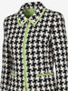Vintage Two-Piece Suit with Acid Green Hem Details W7426.26  Louis Feraud 