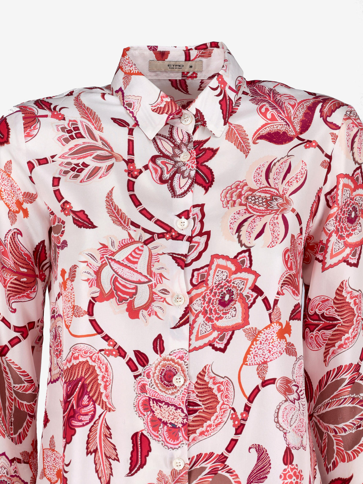 Etro Silk Shirt with All-Over Floral Print W7426.7  Etro 