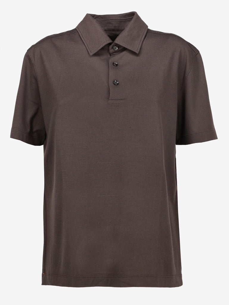 Zegna Lightweight Wool Polo Shirt WCV130127  Ermenegildo Zegna 