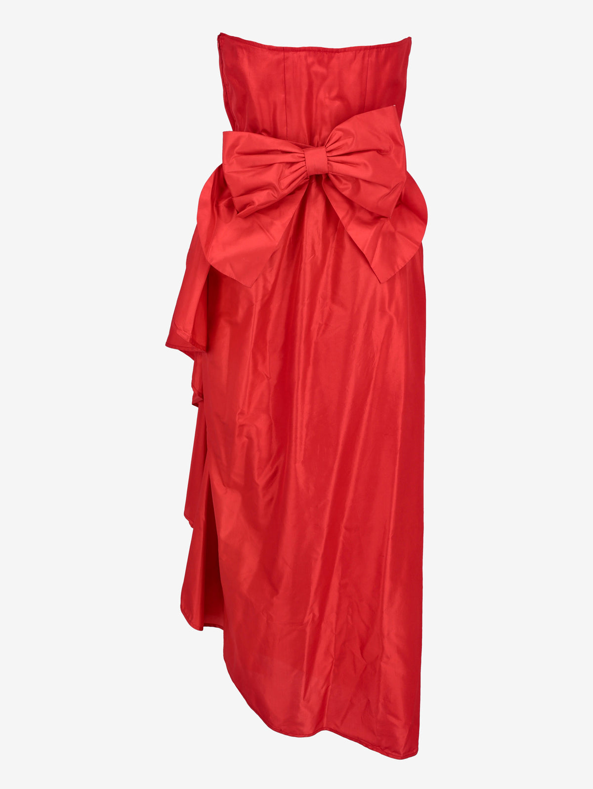 Vintage Elegant Sweetheart Neckline Draped Dress with Detachable Bow W27526.7  Vintage 