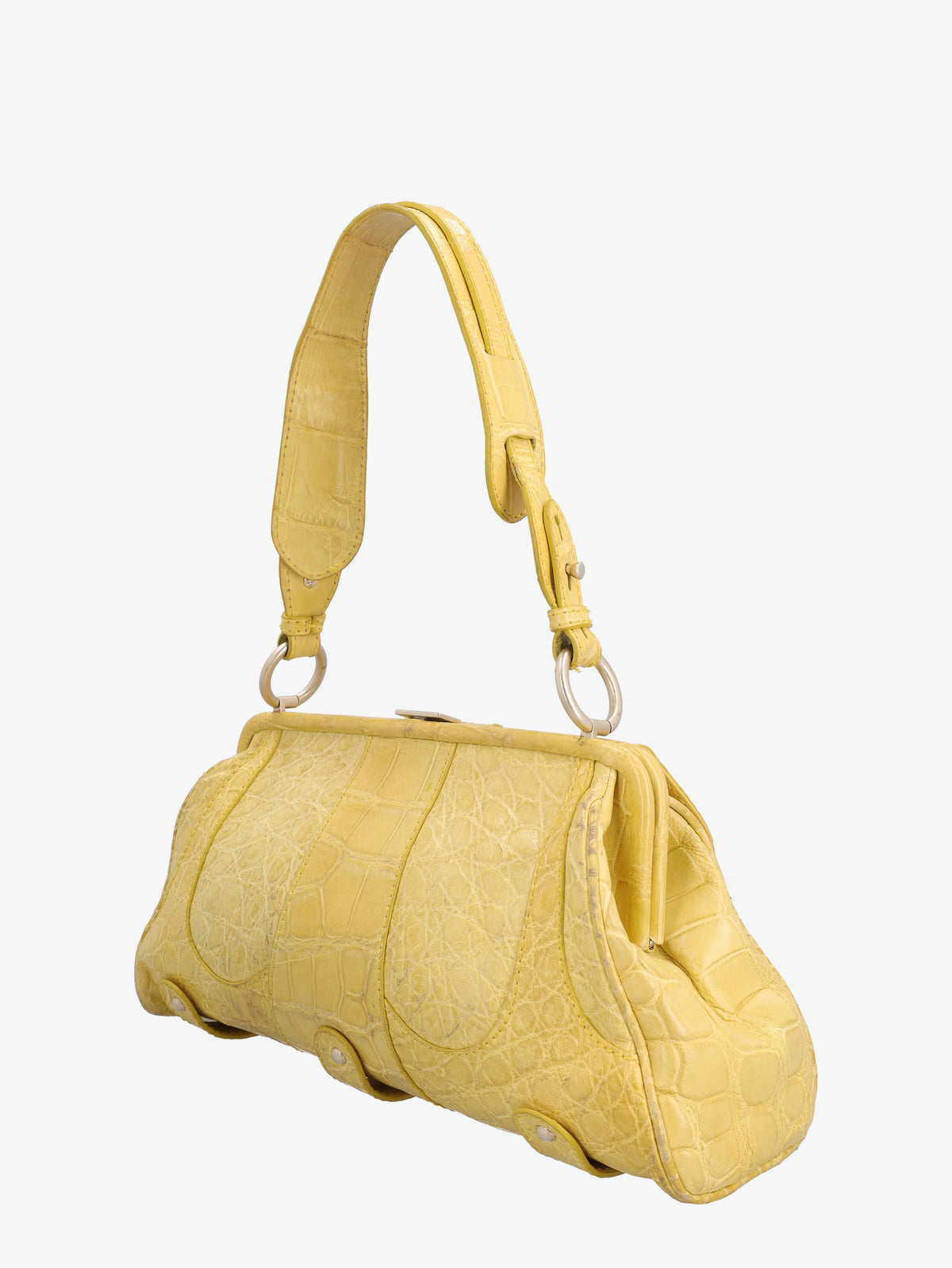 Valentino Shoulder Bag In Yellow Cocco