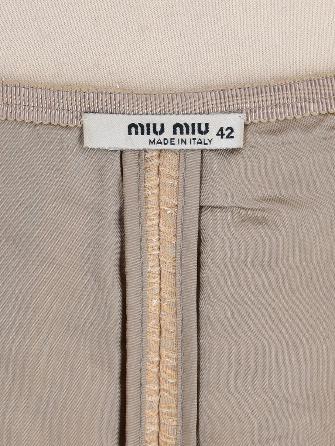 Miu Miu Beige Skirt MR040625.62  Miu Miu 