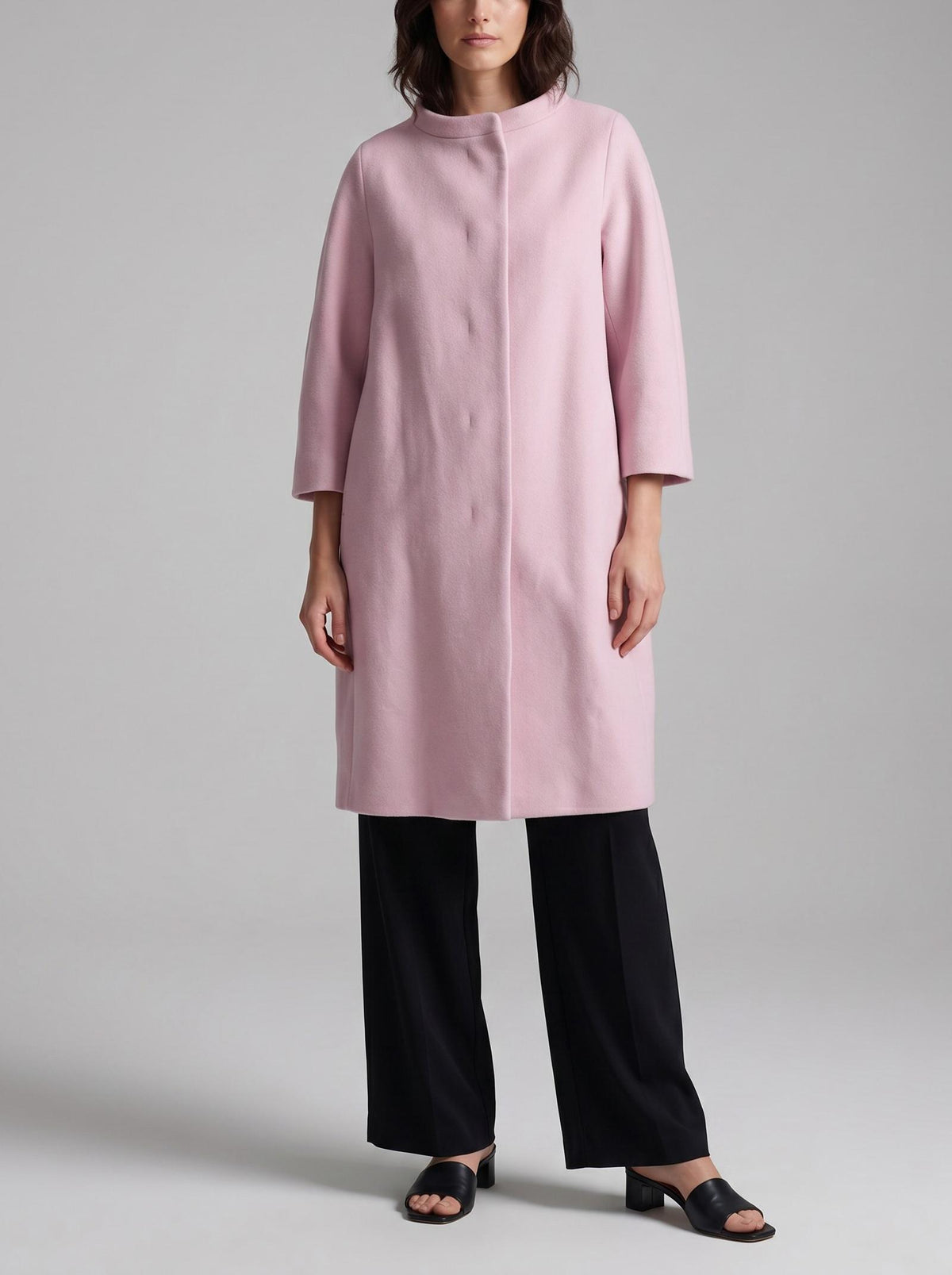Jil Sander Pink Bell-Shaped Coat CVM26.22.77  Jil Sander 