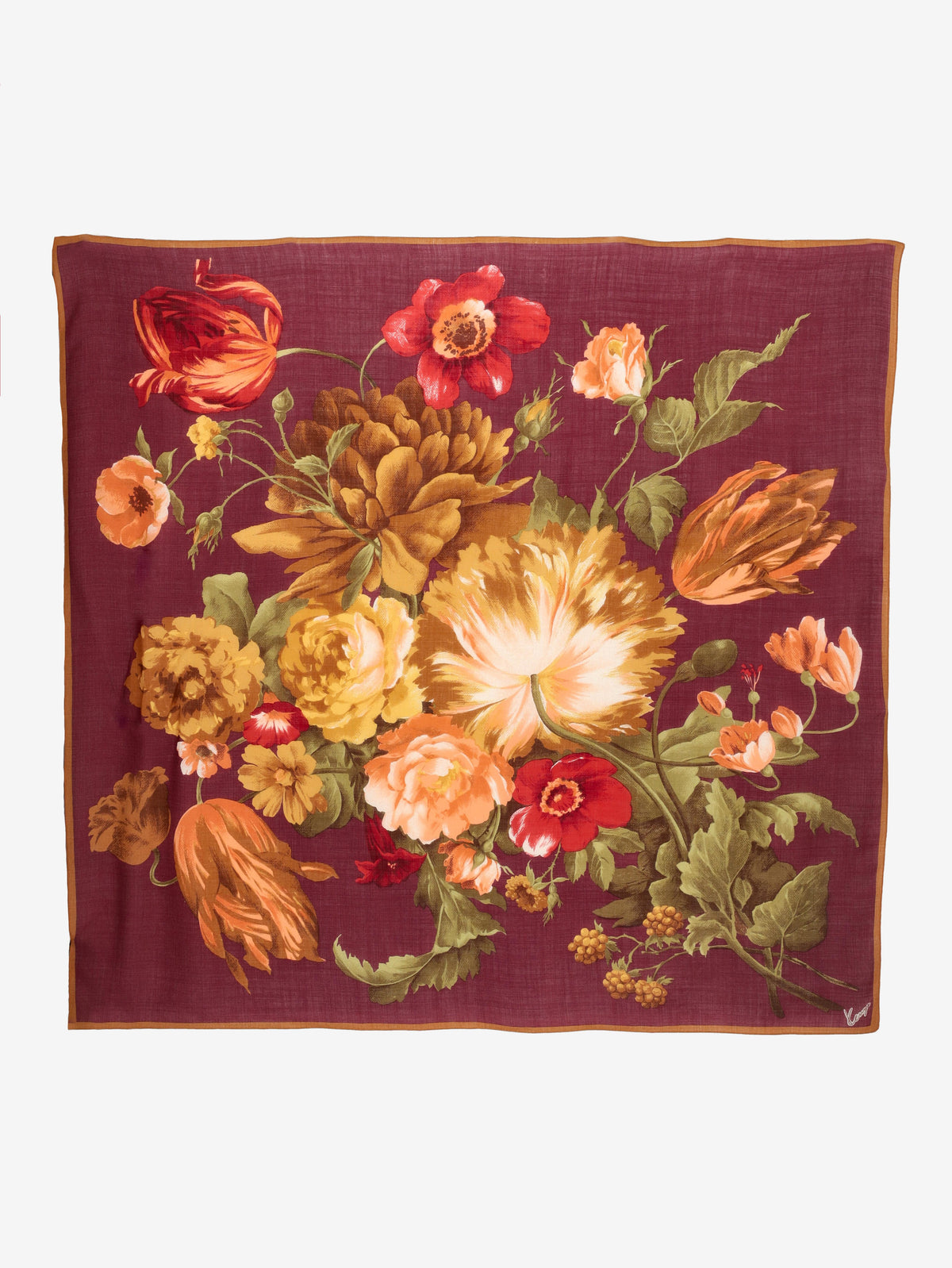 Kenzo Floral Wool-Blend Scarf W27526.67  Kenzo 