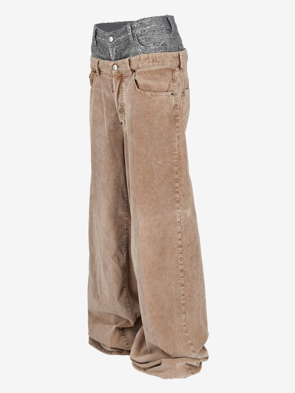 Dsquared2 Twin Pack Layered Wide-Leg Trousers CVM26.23.164  Dsquared² 