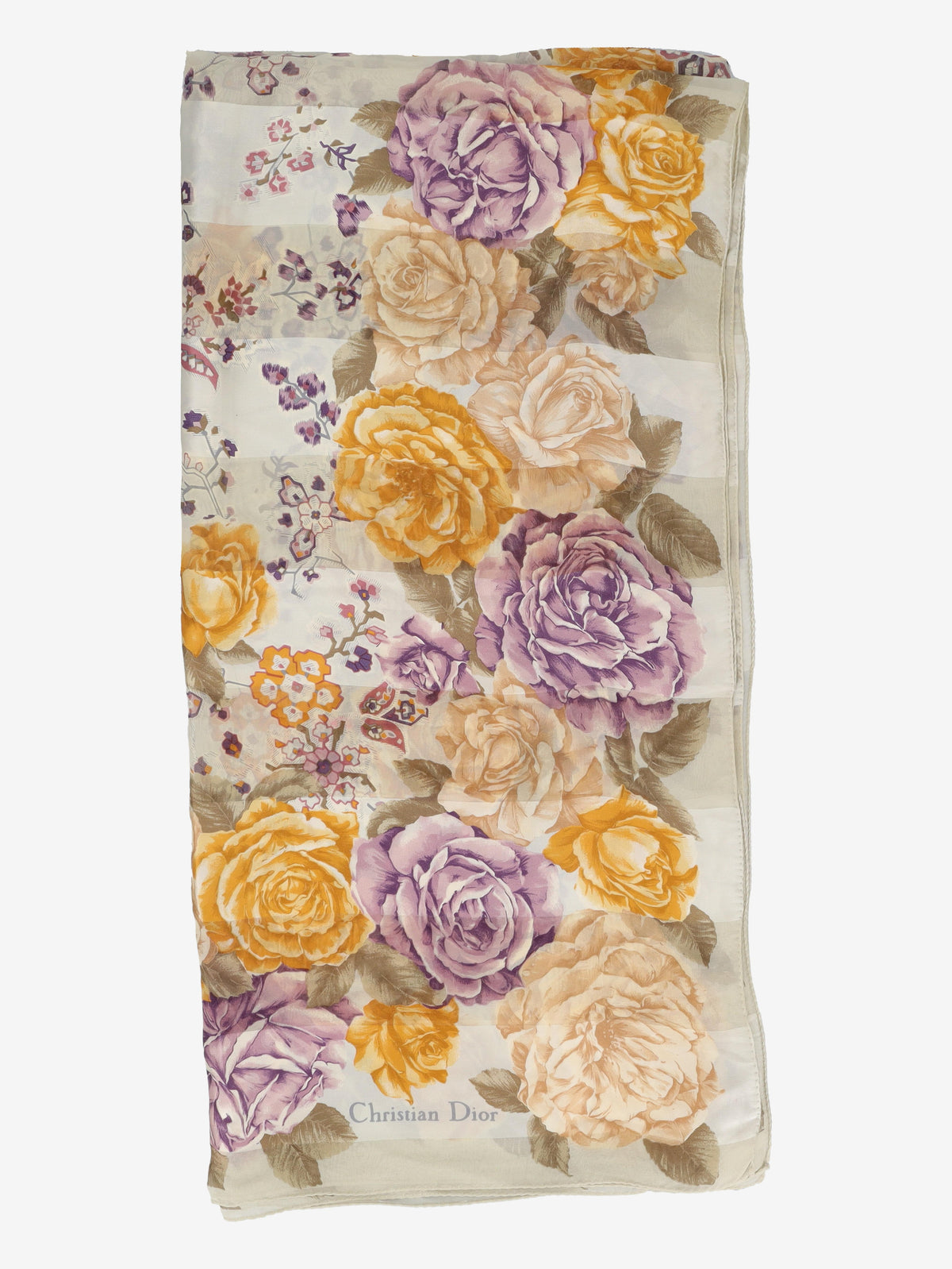Christian Dior Floral and Geometric Print Scarf W27526.90  Christian Dior 