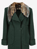 Fendi Heavy Wool Coat with Rabbit Fur Collar W27526.165  Fendi 
