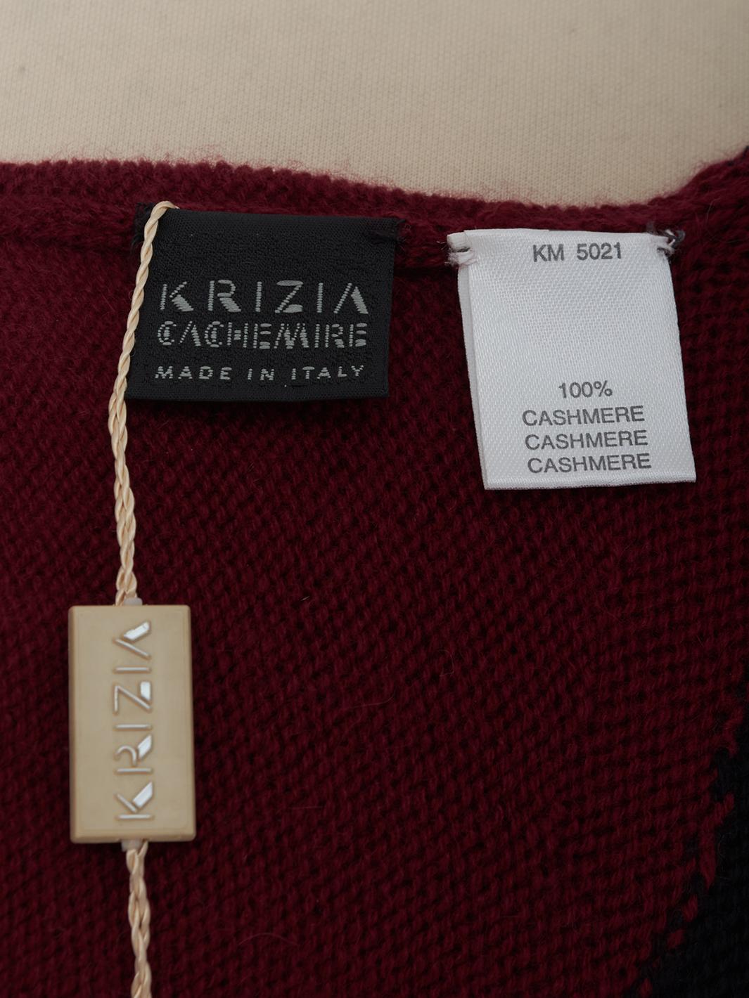 Krizia Cashmere sweater with panther print