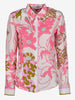 Emilio Pucci Silk Shirt with Multicolored Flower Motif W7426.8  Pucci 