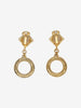 MCM Logo Pendant Clip-On Earrings with Hoop Detail W13426.1  Mcm 