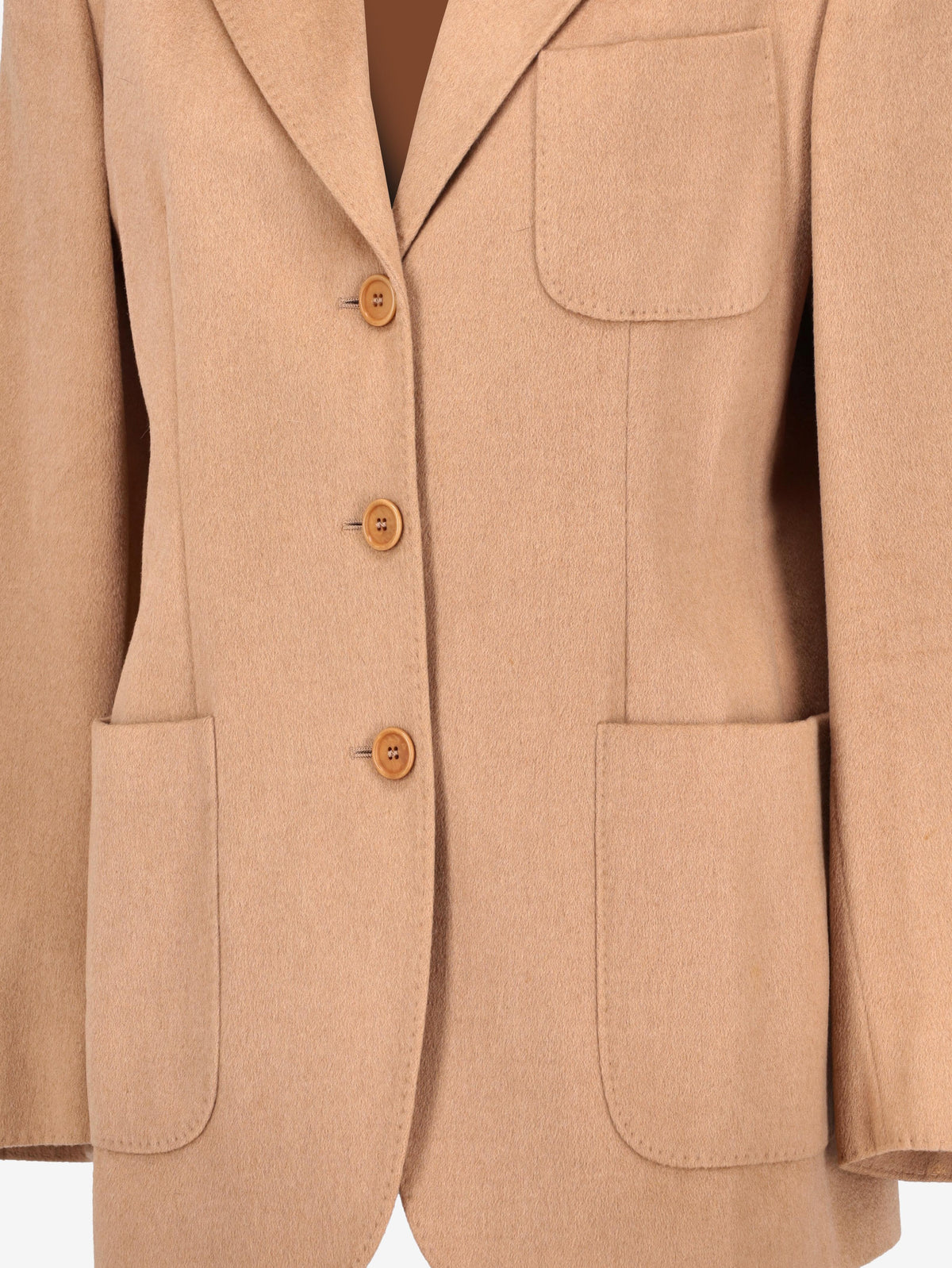 Max Mara Camel Jacket with Front Button Closure W150626.19  Max Mara 