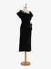Vintage velvet dress with sequin embroidery - '40s AR005  Vintage 