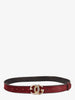 Gucci Burgundy Suede Buckle Belt