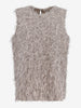 Brunello Cucinelli Lurex Fringe Top