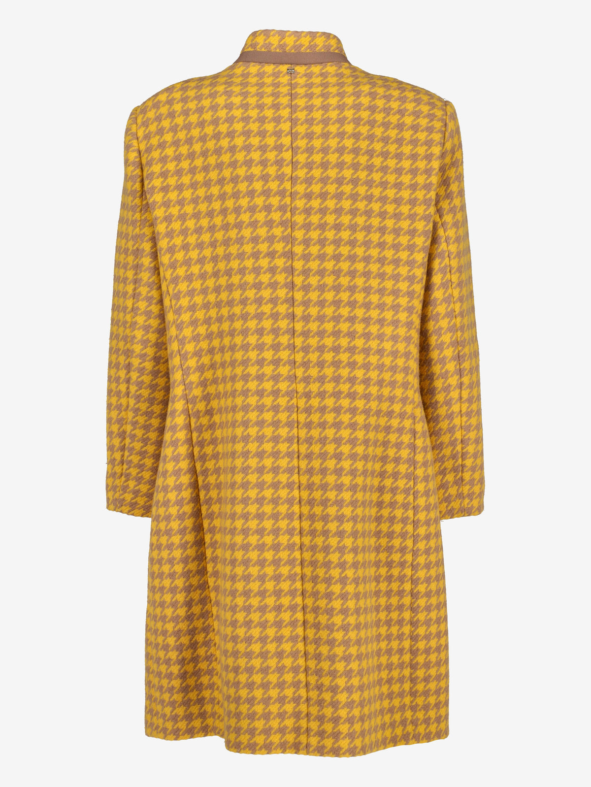 Vintage Yellow Tartan Long Coat MR22526.46  Caractēre 