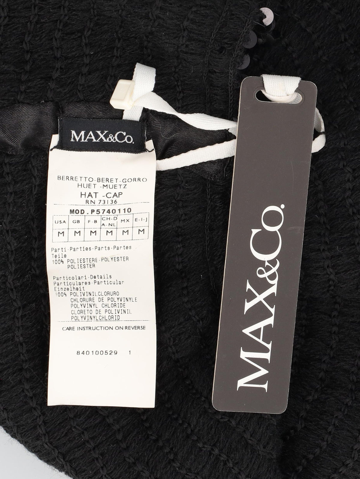 MAX&Co. Sequin-Embellished Beret W27526.157  Max & Co 