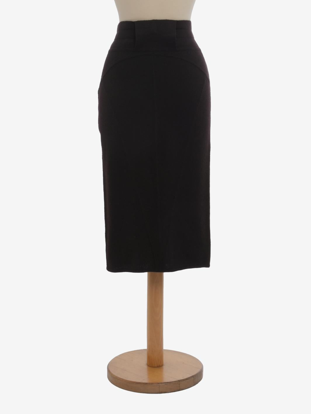 Alaïa 羊毛铅笔裙 - 80 年代