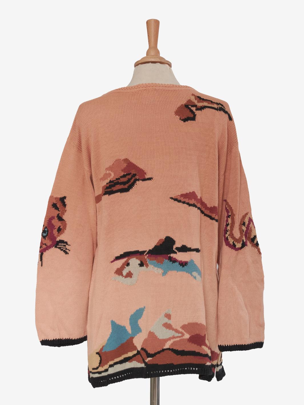 Krizia Maglia in cotone con stampa astratta