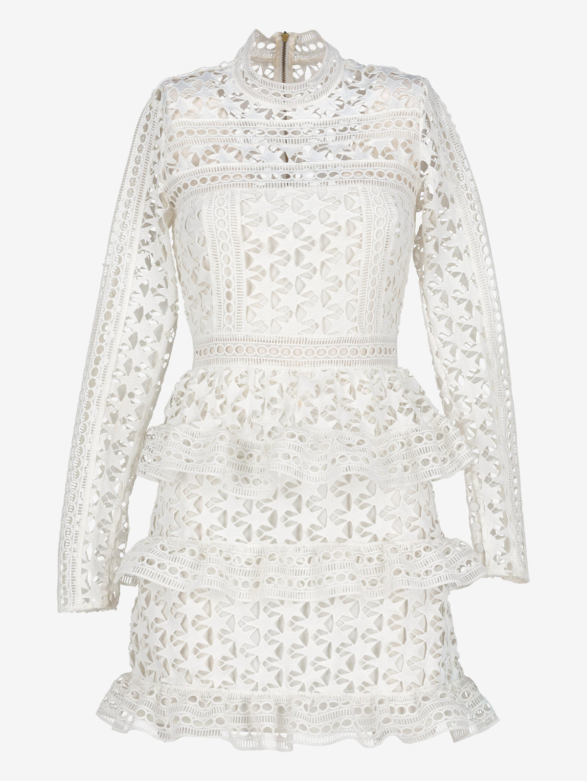 Self-Portrait Long Sleeve Stars Lace Dress WCV26.1.3  Self portrait 