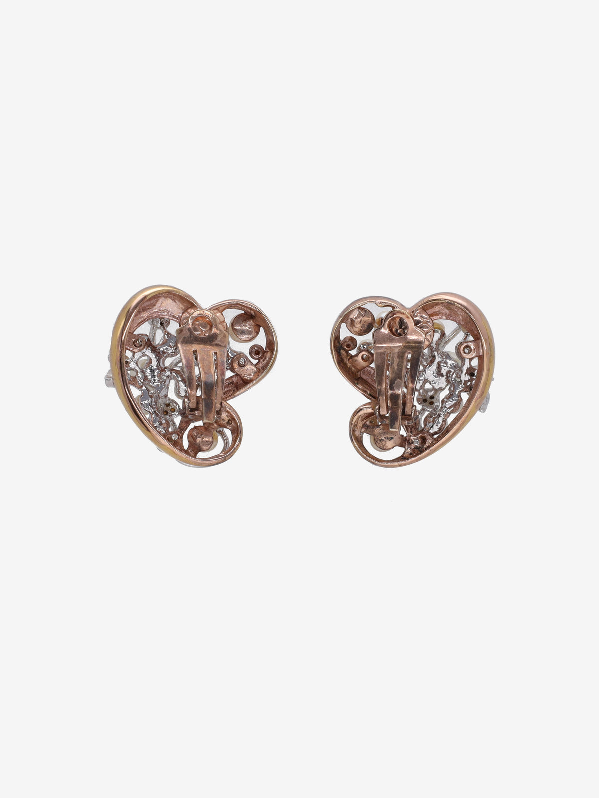 Vintage Heart-Shaped Earrings W13426.33  Vintage 