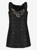 Prada Sleeveless Dress with Crystal Necklace Detail W22070605  Prada 