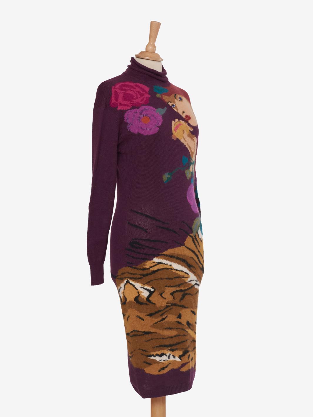 Krizia Wool Midi Dress
